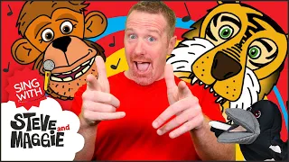 Funky Monkey Song for Kids | Songs for kids | Sing with Steve and Maggie