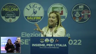 GIORGIA MELONI IN PIAZZA DEL POPOLO