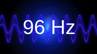 96 Hz clean pure sine wave BASS TEST TONE frequency