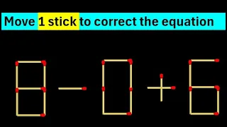 10 Matchstick Puzzles with Answers Improve your IQ - Part 12