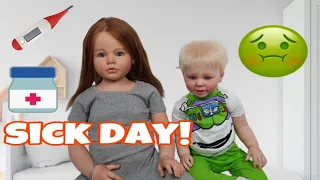 Reborn doll family sick Day Routine! funny reborn skit