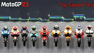 MOTOGP 21 || All Bikes Top Speed Test || Honda, Ducati, Yamaha, Suzuki, KTM, Aprilia || 4K 60FPS