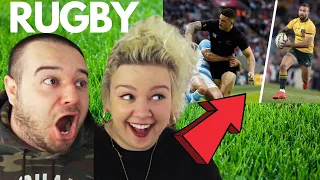 IMPOSSIBLE RUGBY SKILLS | AMERICAN COUPLE REACTION