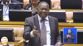 Blade Nzimande Battles Answer Question In Parliament. FUNNY