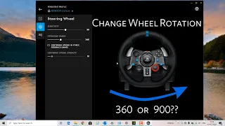 How to change Steering Wheel Rotation | Logitech G29/ G920 | F1 PC or Any Other (Operating Range)