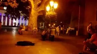 Одесса, июль 2016, уличные музыканты, Кобзарь (современная композиция) 1