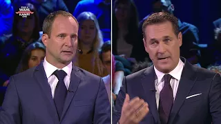 Das Duell: Neos-Chef Strolz vs. FPÖ-Chef Strache