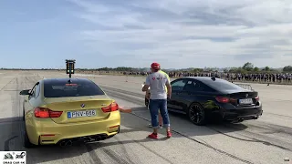 BMW M4 vs BMW M4 drag race 1/4 mile 🚦🚗 - 4K