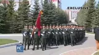EXCLUSIVE: China's guards of honor in final-day preparation for Russia's V-Day parade