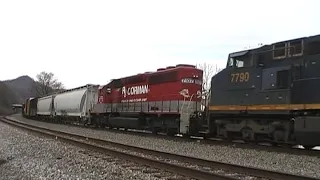 RJ Corman Power On A CSX Freight Train!