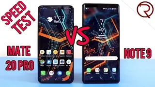 Huawei Mate 20 Pro VS Samsung Note 9 - SPEED TEST