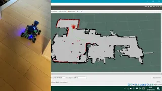 Autonomous navigation robot with ROS (Raspberry pi + YDLIDAR)