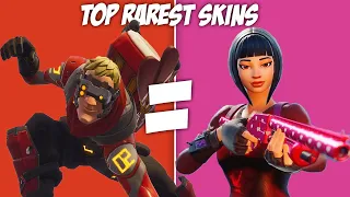 TOP 10 RAREST skins in Fortnite that YOU NEVER see in Battle Royale and ItemShop