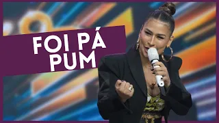 Simone Mendes canta “Foi Pá Pum” no palco do Faustão Na Band