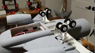 3D Printed RC A330 - Main Landing Gear Test 2