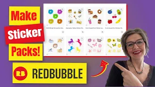 Redbubble Sticker Packs Tutorial 🧡 | Best Redbubble Tips to Increase Your Redbubble Sales 💰💰