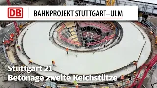 Betonage der zweiten Kelchstütze