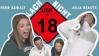 LUSTIGSTE FLACHWITZ-CHALLENGE EVER?! mit JULIA BEAUTX und HERR ANWALT