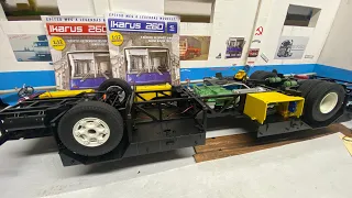 Deagostini Ikarus N41, 42 сборка Икарус 260 1:12 из синего в жёлтый 🖌️ Bausatz RC zusammenbauen