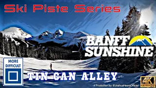 Ski Banff Sunshine Village | Tin Can Alley | Top to Bottom Point of View 360 | Ski Piste Series