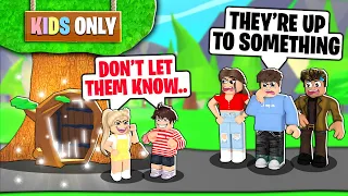 This *SECRET DOOR* Was KIDS ONLY... We Went UNDERCOVER! (Roblox Adopt Me)