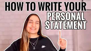 How to WRITE Your PERSONAL STATEMENT | Top Tips!