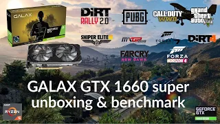 GALAX Geforce GTX 1660 SUPER Graphic Card (GPU) - Unboxing, Benchrmarks