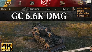 Conqueror Gun Carriage video in Ultra HD 4K🔝 6565 dmg, 2 kills, 1052 exp 🔝 World of Tanks ✔️