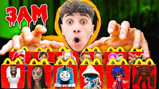 GECE 3'te MCDONALDS'DAN TÜM CANAVARLARI SİPARİŞ ETMEYİN !! (SKİBİDİ TOİLET, SMURF CAT, THOMAS.EXE)