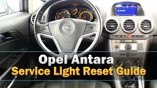 Opel Antara Service Light Reset