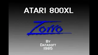 Atari XL/XE - Zorro [Datasoft] 1985. Cassette Version. Part 1/3