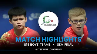 Lin Shidong vs Felix Lebrun | U19 Boys' Teams Semifinal | ITTF World Youth Championships 2022