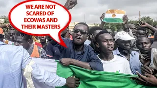 Niger Protests Against ECOWAS France, US & NATO's Plans of Invasion