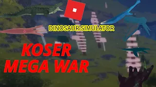 Roblox Dinosaur Simulator  🦖 - KOS MEGA WAR ⚔️