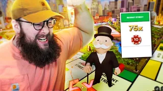 MY LUCKIEST DAY EVER GAMBLING! HUGE MONOPOLY LIVE AND CRAZY TIME WINS!