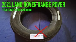 🚗 🚕 2021 Land Rover Range Rover Tire Size 🔴