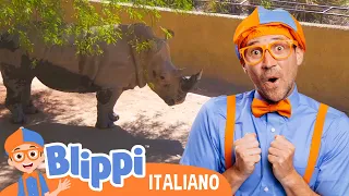 Giorno nel Zoo!🦏 | BLIPPI per bambini | Moonbug Kids - Cartoni Animati