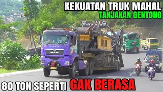 Harga Tak Pernah Bohong, Muatan 80 Ton Gak Berasa! Trailer MAN TGS 40.440 Taklukan Tanjakan Gentong