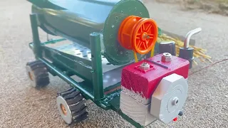 Science Project -Tractor Mini thresher - Rice harvesting