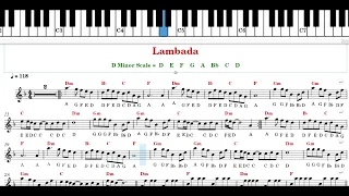 Lambada Sheet Music with Chords