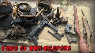 A cache of WWII weapons / WW2 METAL DETECTING.