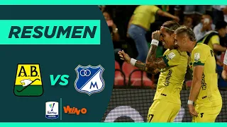 Bucaramanga vs Millonarios (Goles y Highlights) | Liga BetPlay 2022 -1| Cuadrangulares Fecha 6