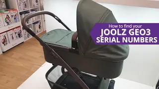 How to find your Joolz Geo3 serial numbers