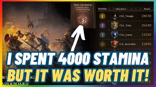 4000 Stamina to Rank TOP 3 in Temporal Vortex | The Highest DMG EVER! 🐉DragonHeir Silent Gods🐉