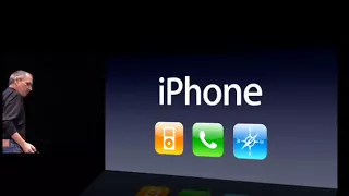 Steve Jobs introduces iPhone in 2007 Keyboard vs Touch screen