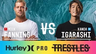 Mick Fanning vs. Kanoa Igarashi - Round Three, Heat 9 - Hurley Pro at Trestles 2017