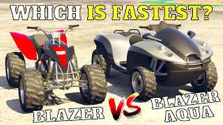 GTA 5 ONLINE : VERUS VS BLAZER AQUA (WHICH IS FASTEST?)|RG