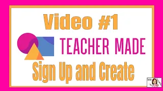Video #1  Sign Up and Create Digitize Worksheets with TeacherMade
