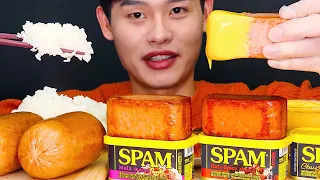 흰쌀밥에 핫스파이시 마라 클래식 통스팸 통햄 먹방~!!Hot Spicy Mala Classic Spam Big Sausage MUKBANG~!!