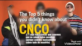 5 Cosas Que No Sabias De CNCO (TRADUCIDO)